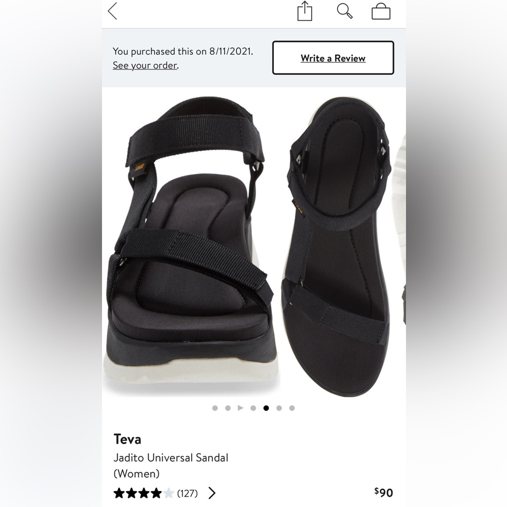 Teva Black Sandals